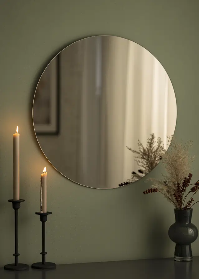 KAILA Okruglo Ogledalo Dark Bronze 60 cm Ø