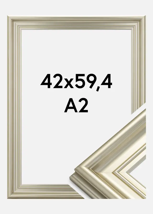 Okvir Mora Premium Srebro 42x59,4 cm (A2)