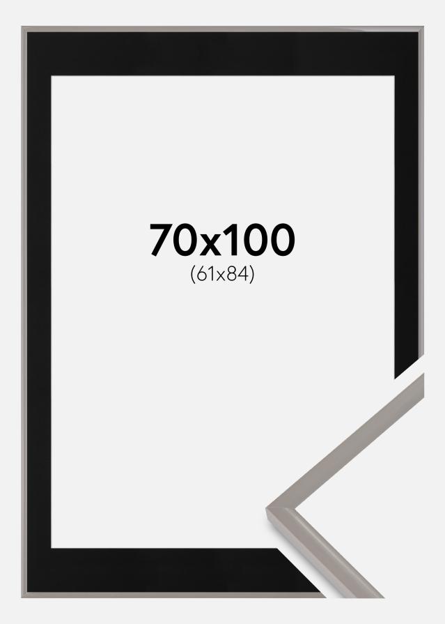 Okvir New Lifestyle Earth Grey 70x100 cm - Paspartu Crno 62x85 cm