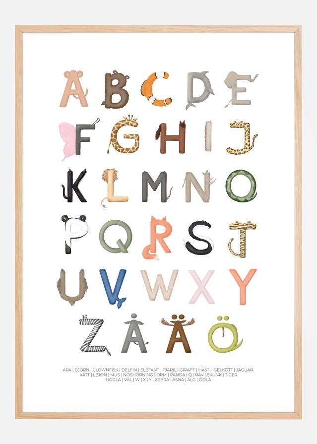 Životinjska slova Plakat