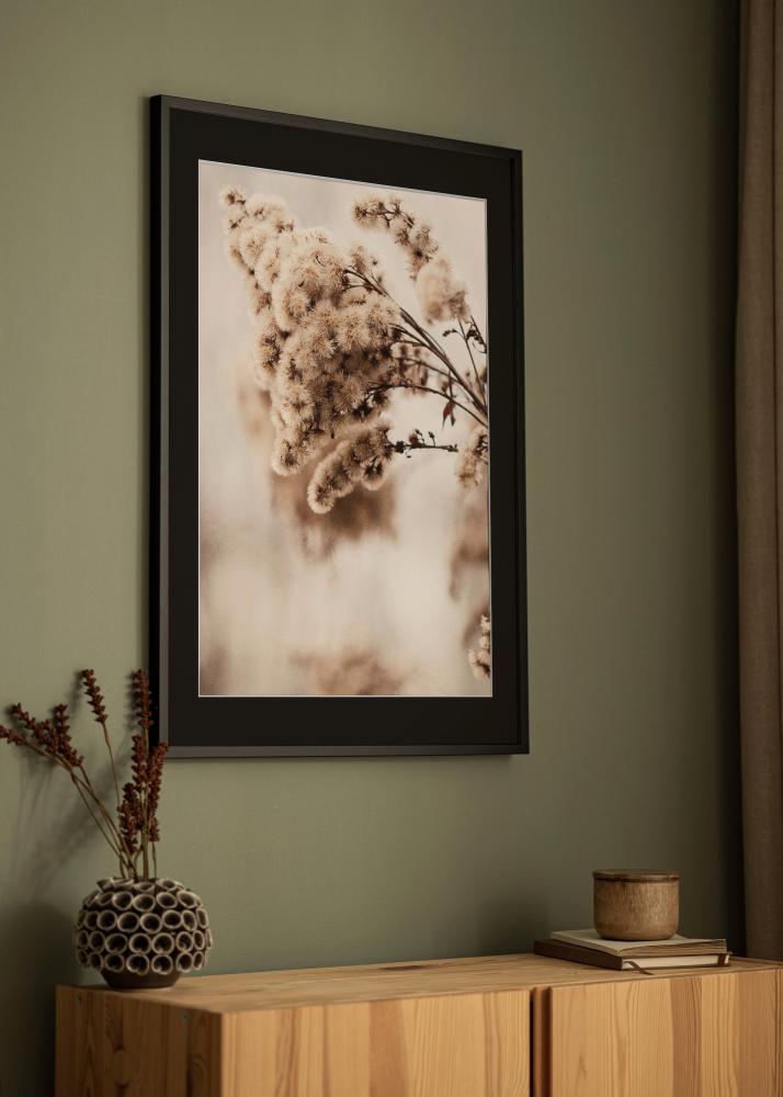 Okvir E-Line Crno 30x40 cm - Paspartu Crno 21x29,7 cm (A4)