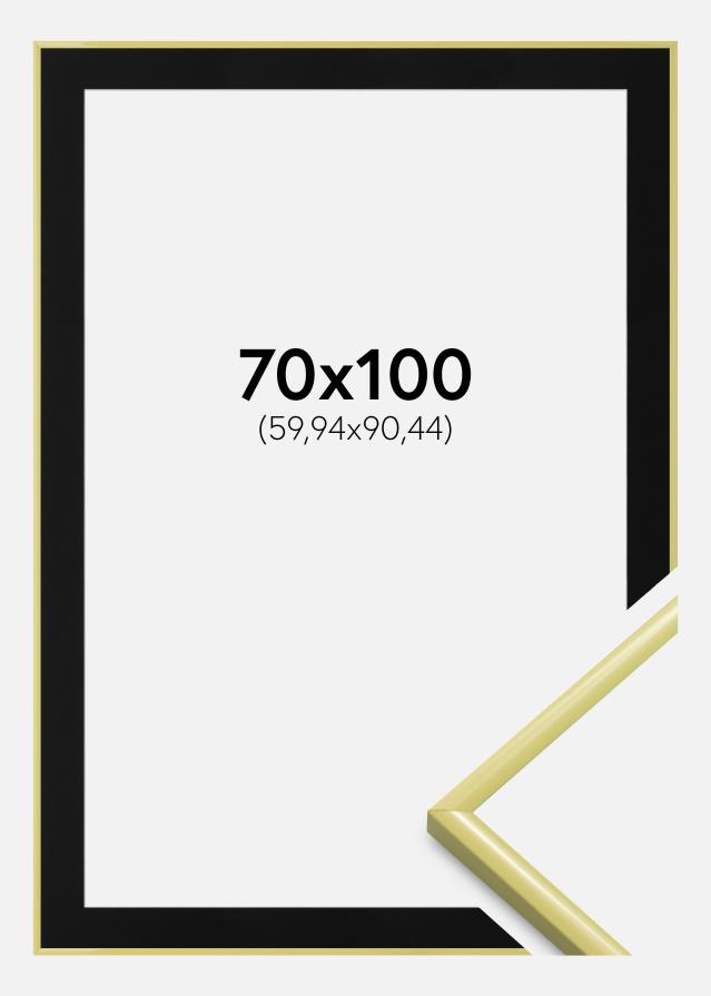 Okvir New Lifestyle Svijetlo žuta 70x100 cm - Paspartu Crno 24x36 inches