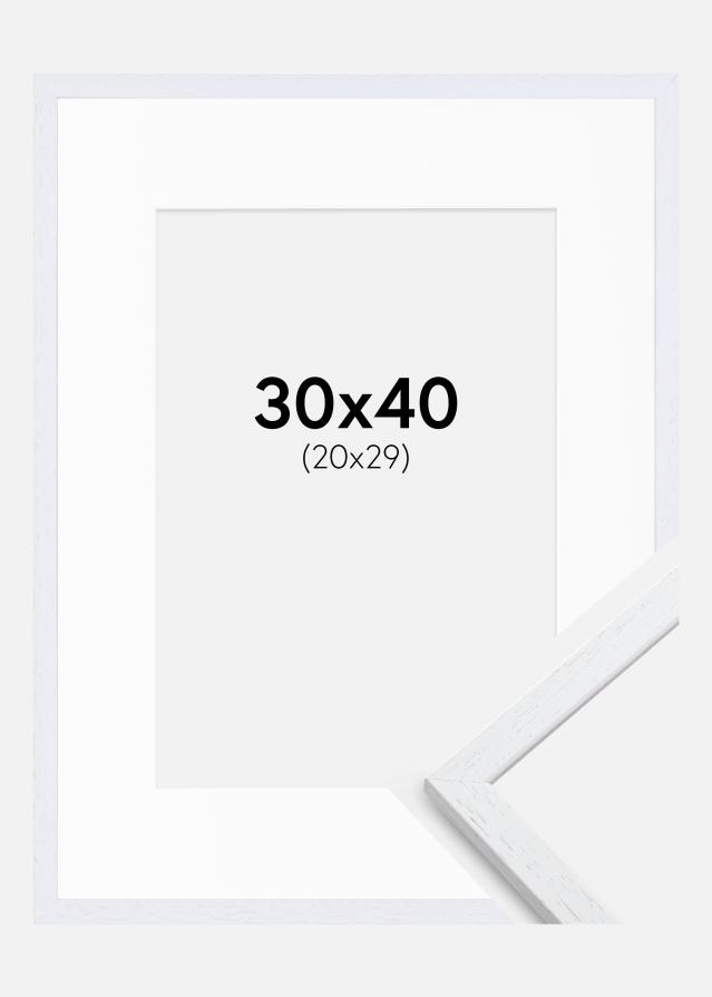 Okvir Edsbyn Warm White 30x40 cm - Paspartu Bijelo 21x30 cm