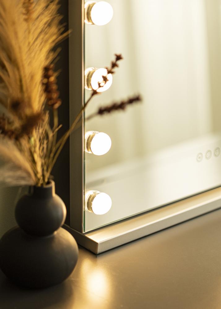 KAILA Kozmetičko ogledalo Base LED 14 Srebro 56x46 cm