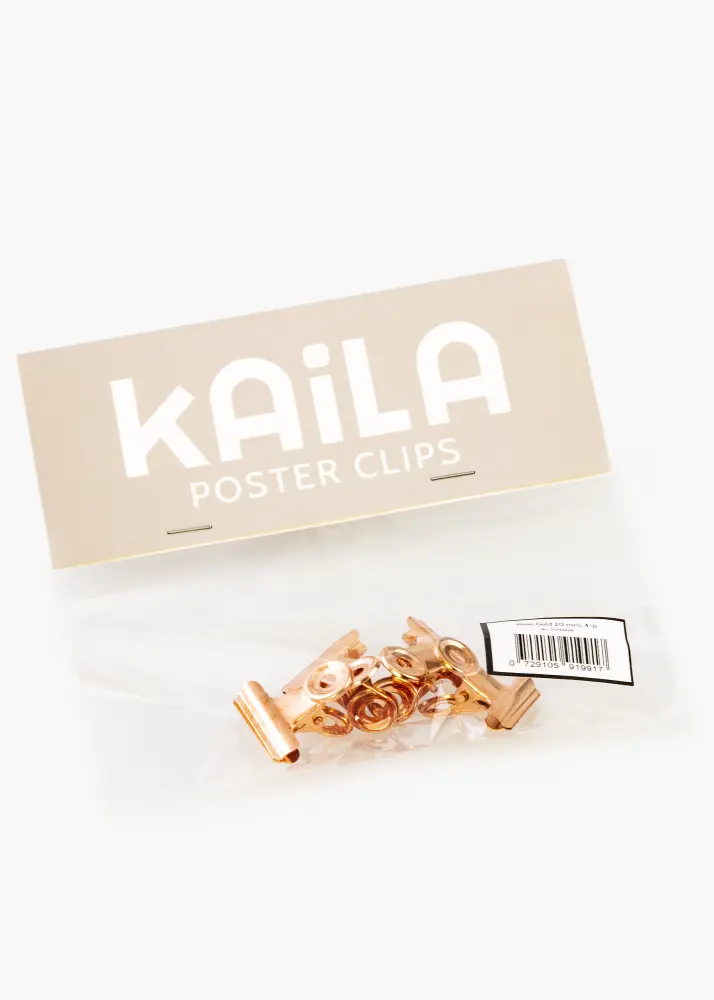 KAILA Plakat Clip Rose Gold 20 mm - 2-kom