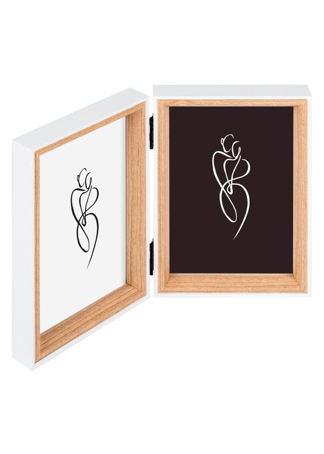 Silhouette Sklopivi okvir Hrast 10x15 cm - 2 slike