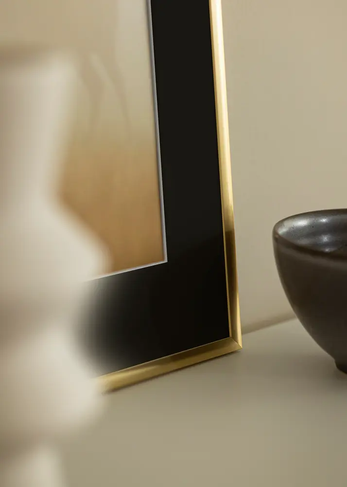 Okvir New Lifestyle Shiny Gold 30x40 cm - Paspartu Crno 21x30 cm