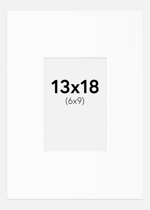 Paspartu Canson Bijelo Bijeli unutarnji rub 13x18 cm (6x9)