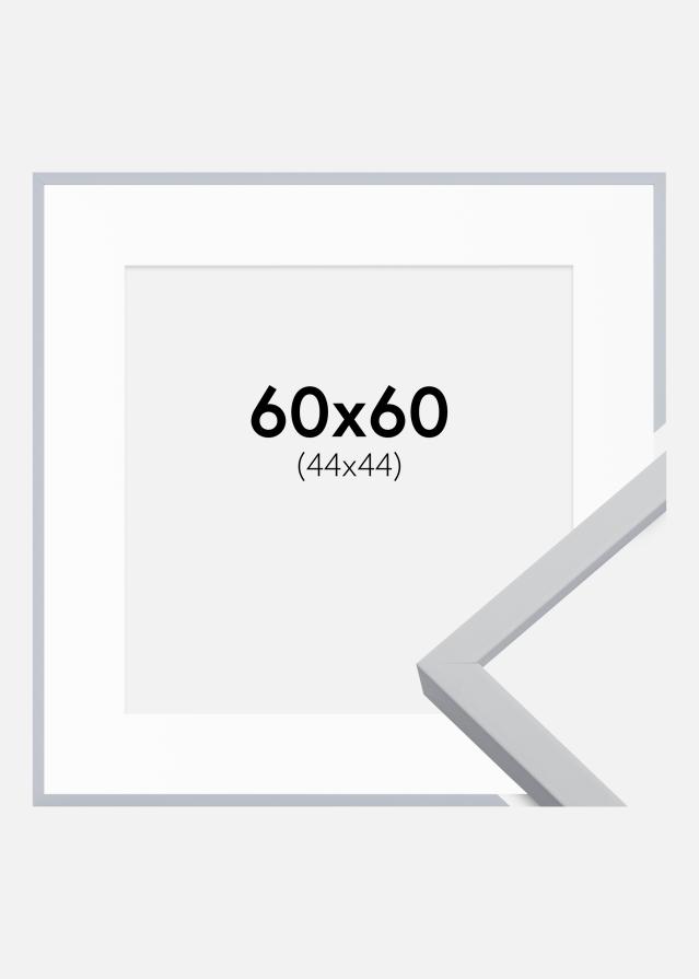 Okvir Oslo Bijelo 60x60 cm - Paspartu Bijelo 45x45 cm