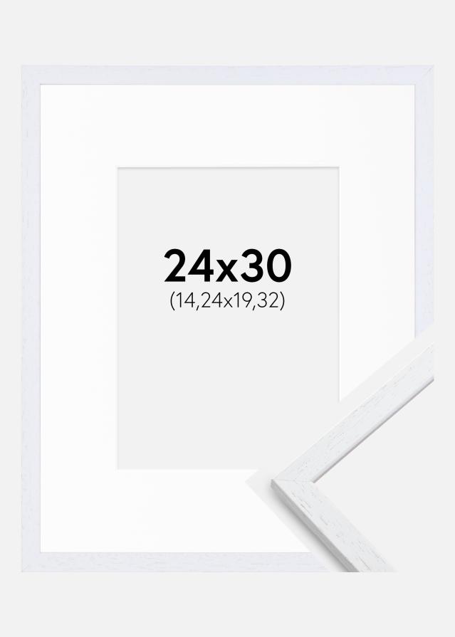 Okvir Edsbyn Warm White 24x30 cm - Paspartu Bijelo 6x8 inches