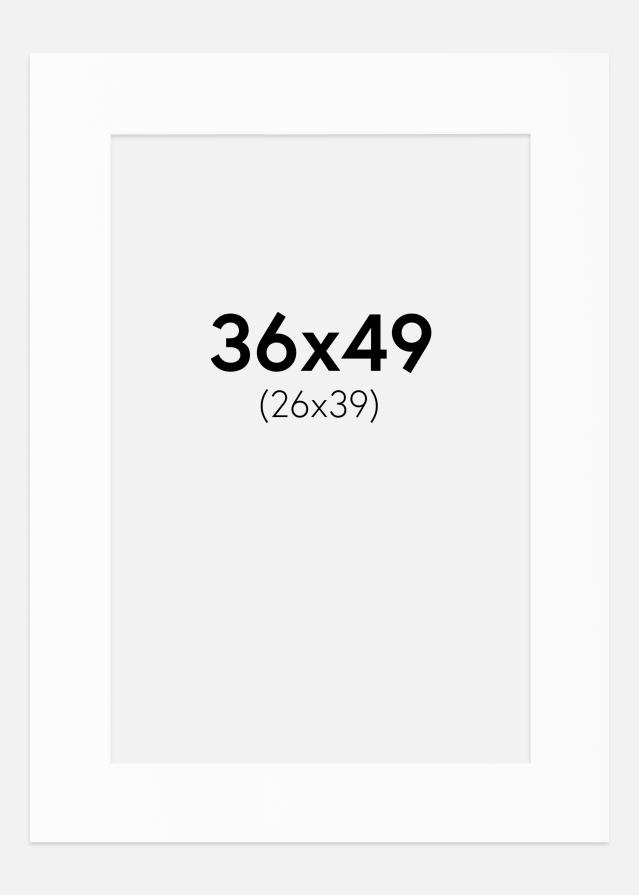 Paspartu Bijeli Standard (Bijela Jezgra) 36x49 cm (26x39)