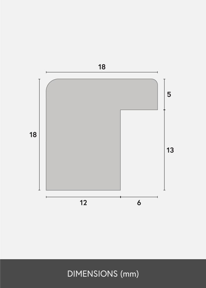 Okvir Selection Akrilno staklo Crno 30x66 cm