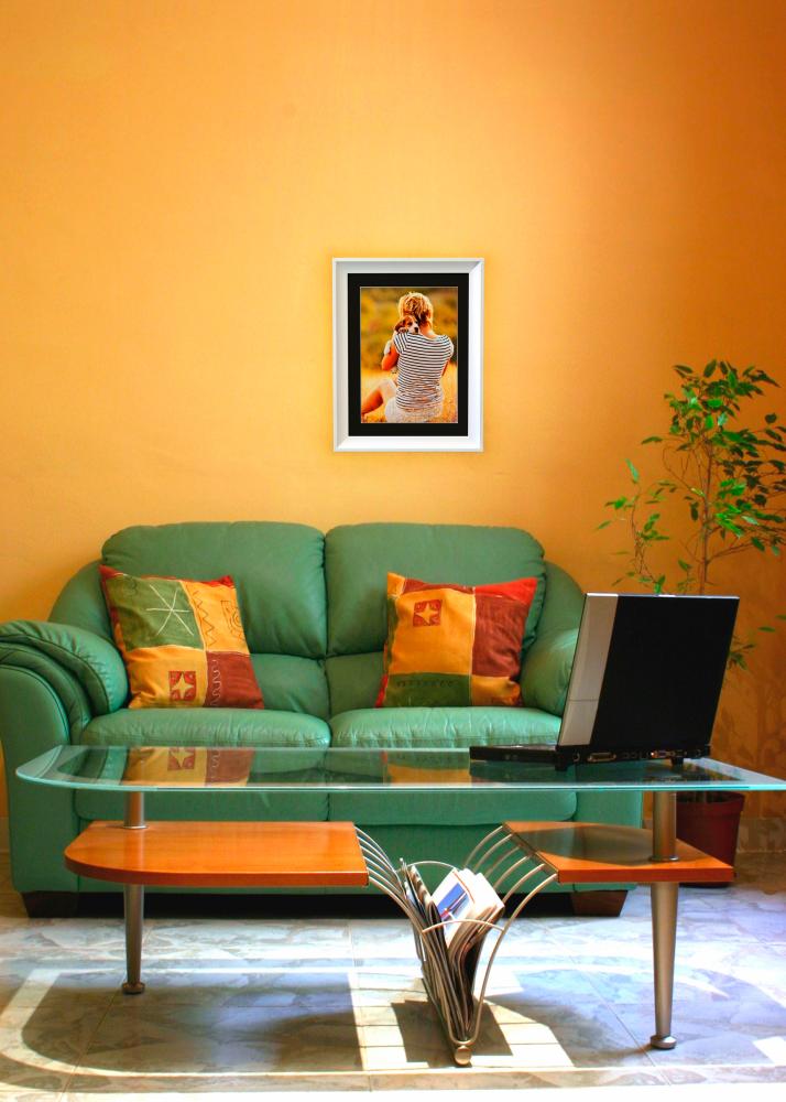 Okvir Öjaren Bijelo 70x100 cm - Paspartu Crno 59,4x84 cm (A1)