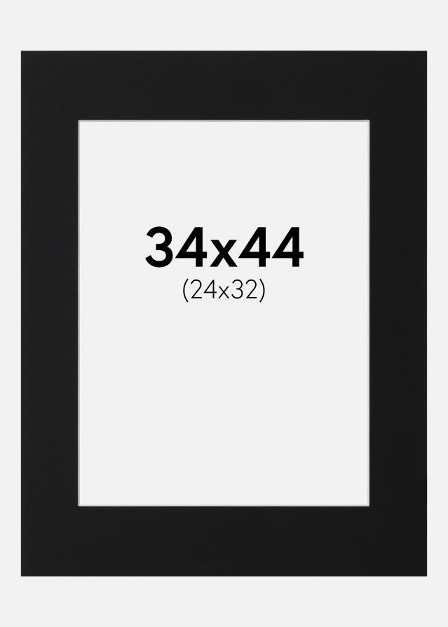 Paspartu Crni Standard (Bijela Jezgra) 34x44 cm (24x32)