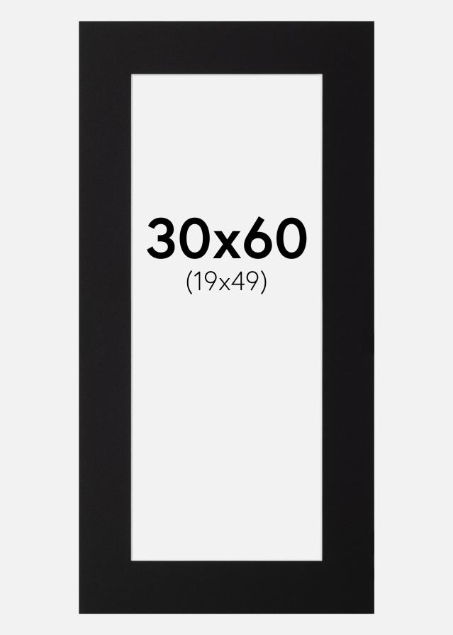 Paspartu Canson Crno Bijeli unutarnji rub 30x60 cm (19x49)