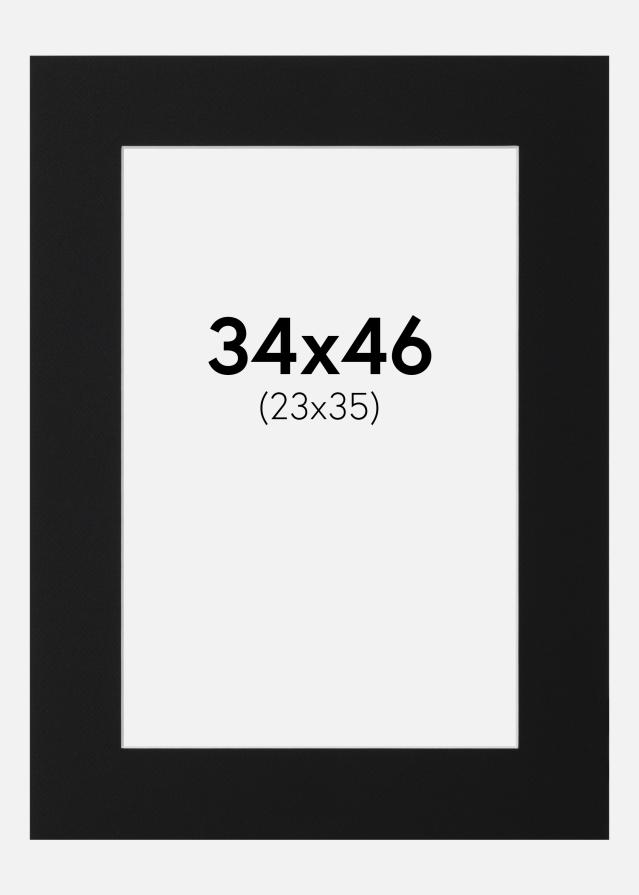 Paspartu Crni Standard (Bijela Jezgra) 34x46 cm (23x35)