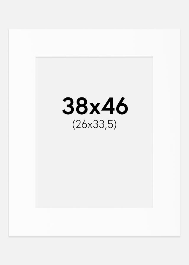 Paspartu Bijeli Standard (Bijela Jezgra) 38x46 cm (26x33,5)