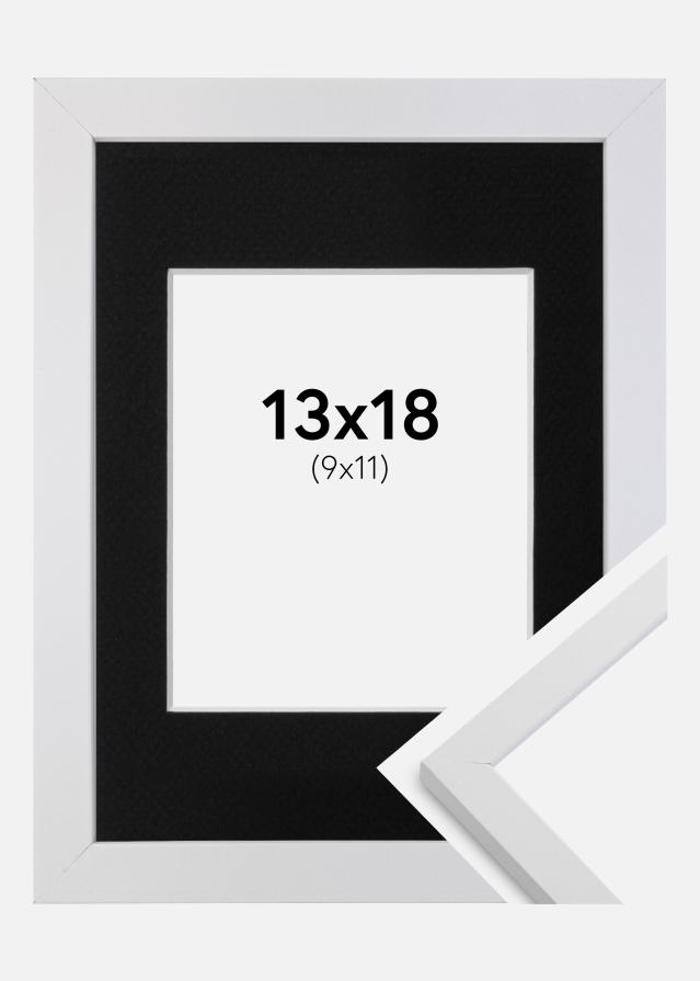 Okvir Trendy Bijelo 13x18 cm - Paspartu Crno 10x12 cm