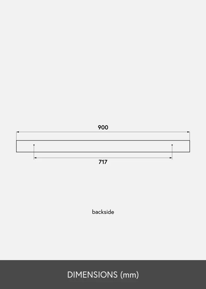 KAILA Polica za slike Hrast 90 cm