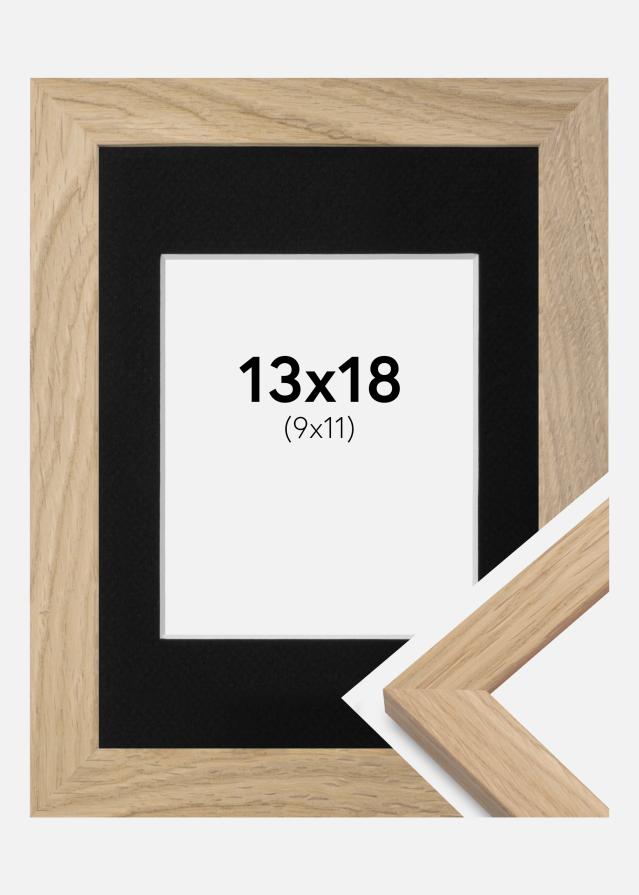 Okvir Oak Wood 13x18 cm - Paspartu Crno 10x12 cm