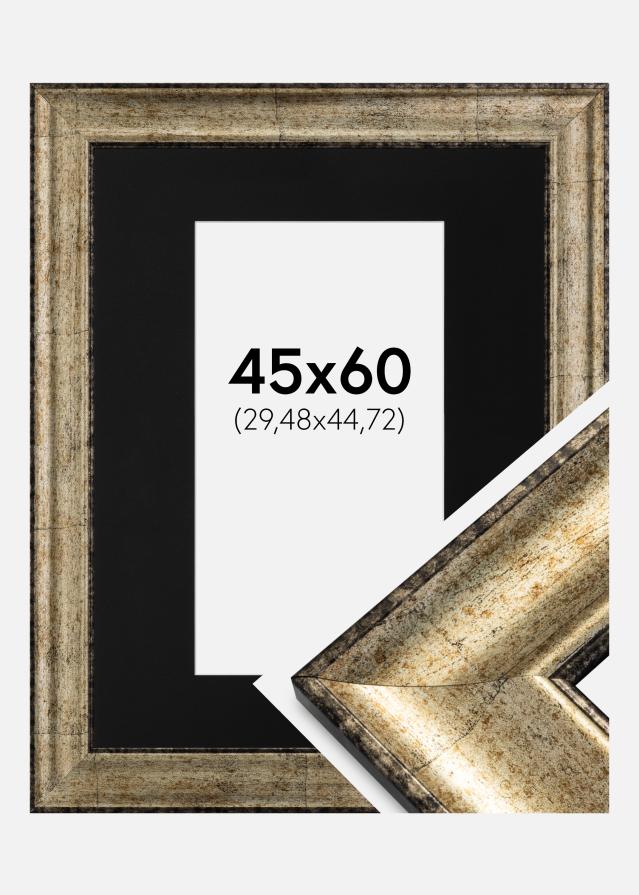 Okvir Saltsjöbaden Antikno zlato 45x60 cm - Paspartu Crno 12x18 inches
