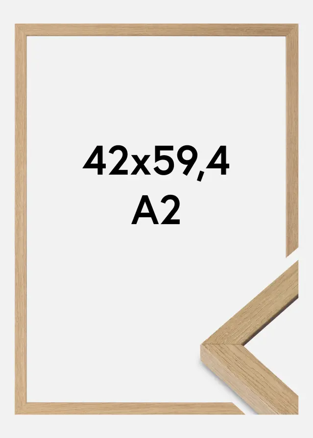 Okvir Hermes Akrilno staklo Natural Oak 42x59,4 cm (A2)