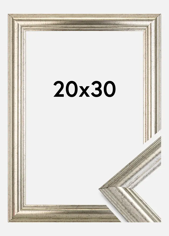 Okvir Västkusten Akrilno staklo Srebro 20x30 cm
