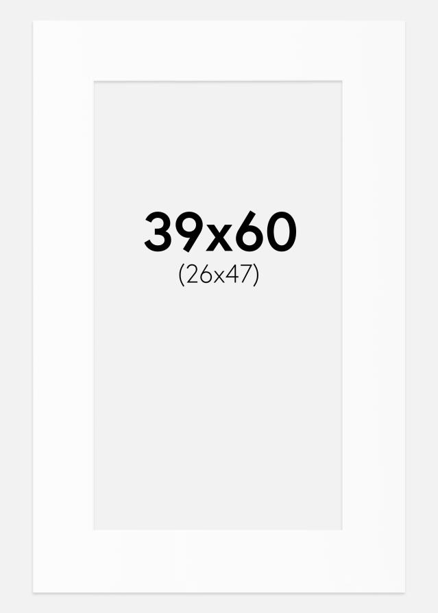 Paspartu Bijeli Standard (Bijela Jezgra) 39x60 cm (26x47)