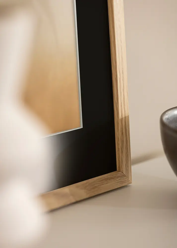 Okvir Trendy Hrast 15x20 cm - Paspartu Crno 4x5 inches