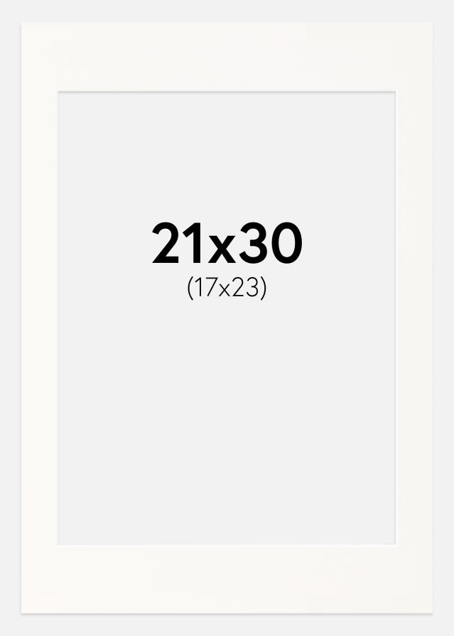 Paspartu Antique White Bijeli unutarnji rub 21x30 cm (17x23)