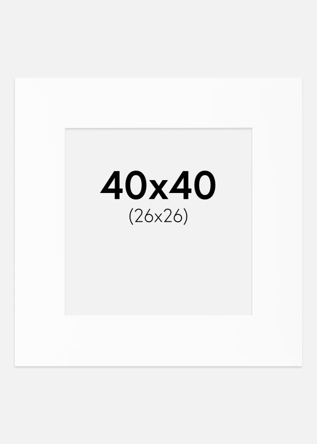 Paspartu Bijeli Standard (Bijela Jezgra) 40x40 cm (26x26)