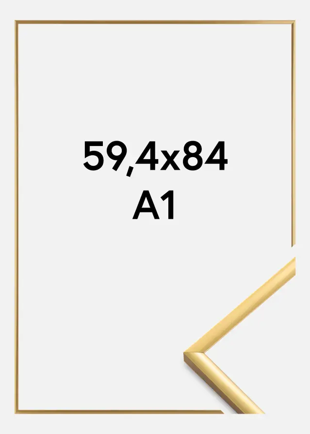 Okvir New Lifestyle Akrilno staklo Shiny Gold 59,4x84 cm (A1)