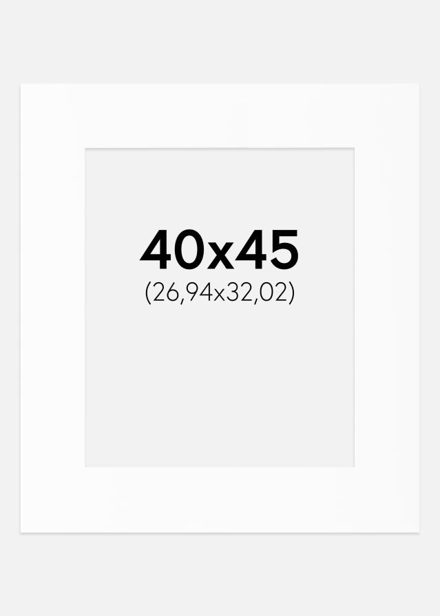 Paspartu Bijeli Standard (Bijela Jezgra) 40x45 cm (26,94x32,02)