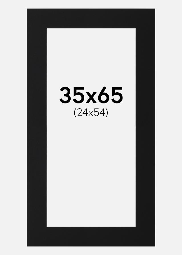 Paspartu Crni Standard (Bijela Jezgra) 35x65 cm (24x54)