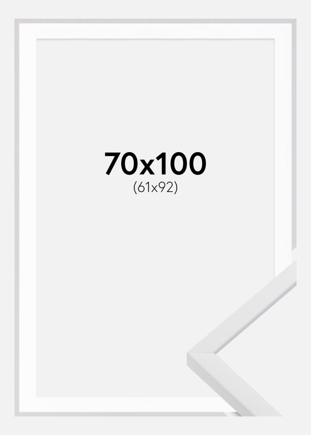 Okvir E-Line Bijelo 70x100 cm - Paspartu Bijelo 62x93 cm