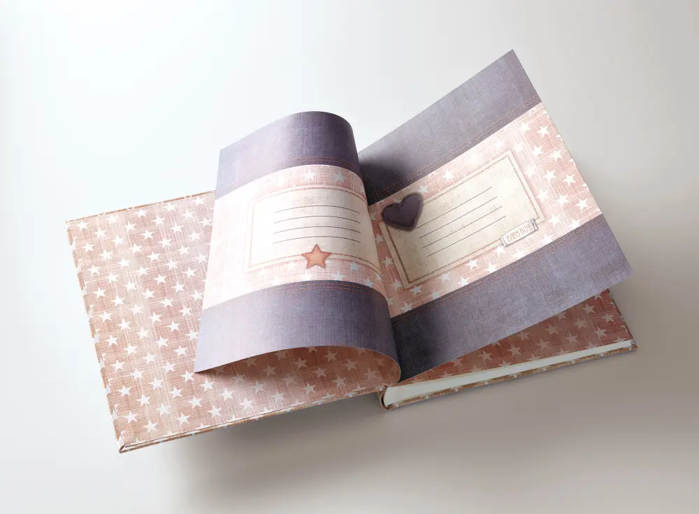 Little Album za bebe Boy Plava - 28x30,5 cm (50 Bijele Stranice / 25 listova)