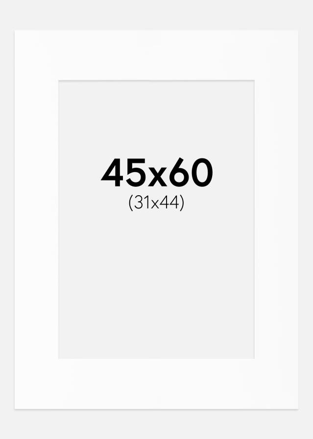 Paspartu Bijelo Standardni Bijeli unutarnji rub 45x60 cm (31x44)