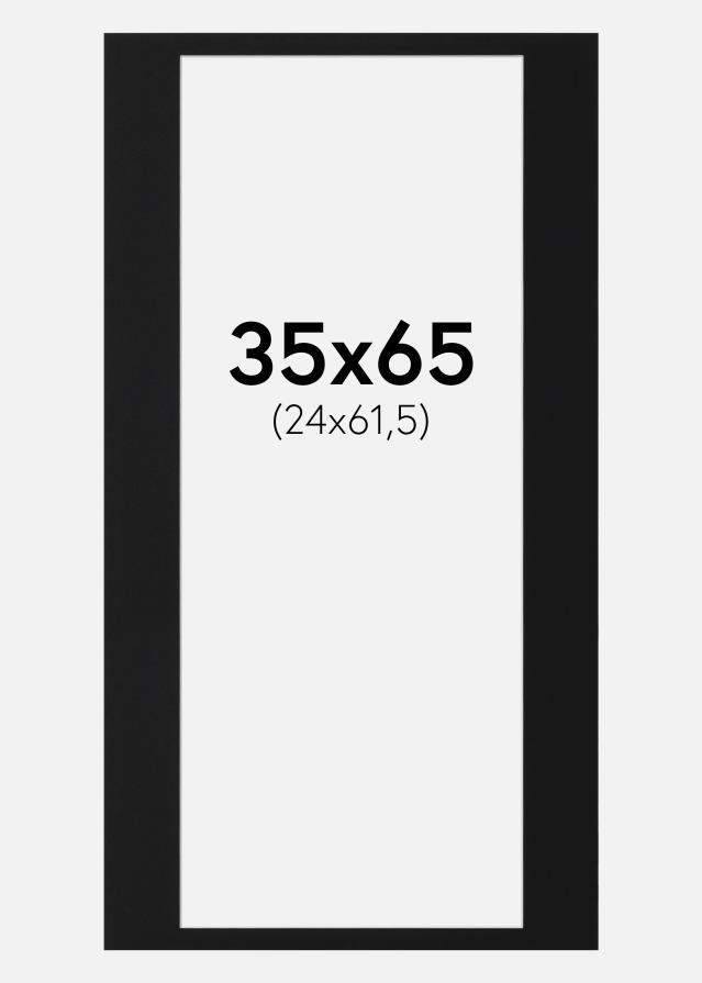 Paspartu Crni Standard (Bijela Jezgra) 35x65 cm (24x61,5)