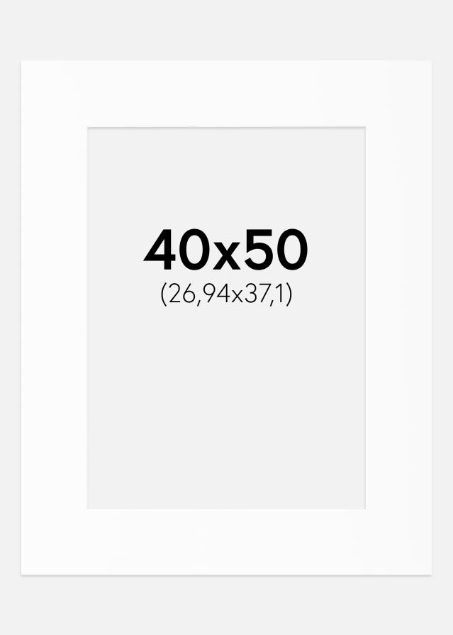 Paspartu Bijeli Standard (Bijela Jezgra) 40x50 cm (26,94x37,1)