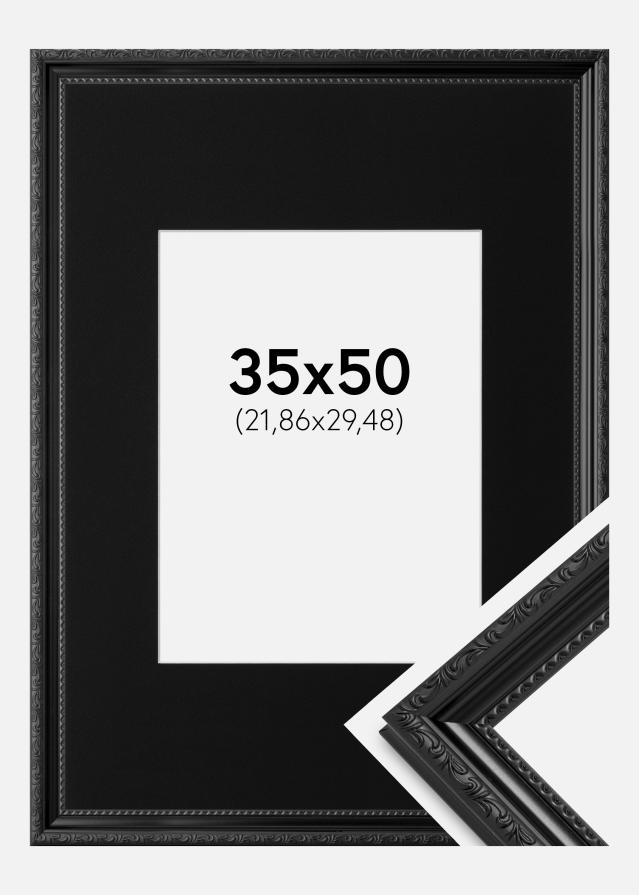 Okvir Abisko Crno 35x50 cm - Paspartu Crno 9x12 inches