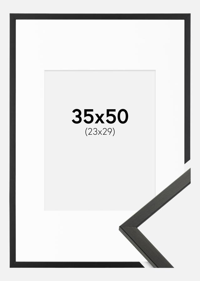 Okvir Galant Crno 35x50 cm - Paspartu Bijelo 24x30 cm