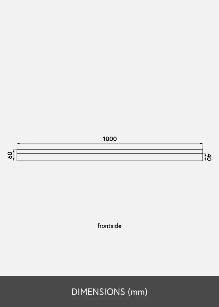 KAILA Polica za slike Hrast 100 cm