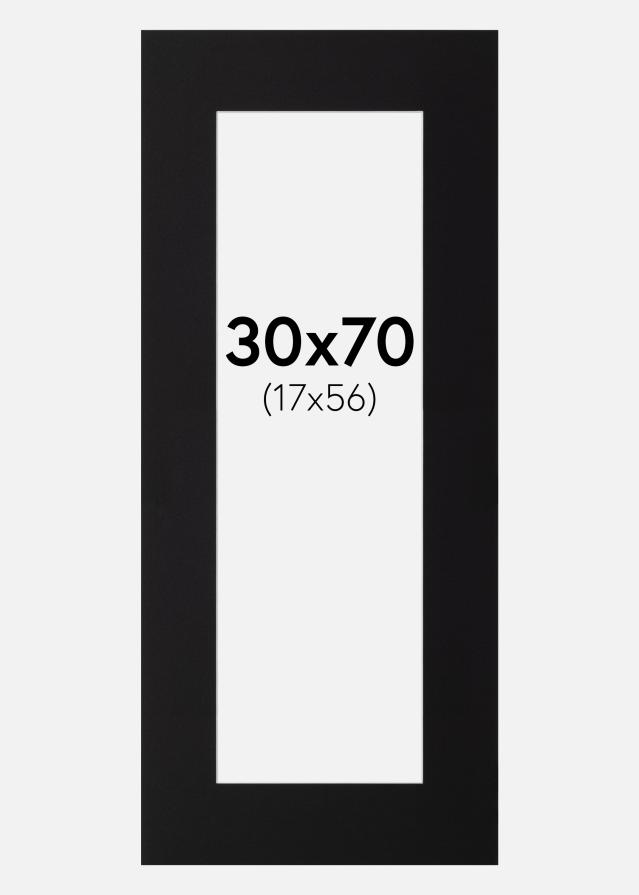 Paspartu Canson Crno Bijeli unutarnji rub 30x70 cm (17x56)