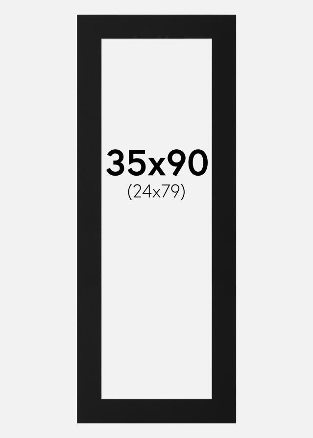 Paspartu Crni Standard (Bijela Jezgra) 35x90 cm (24x79)