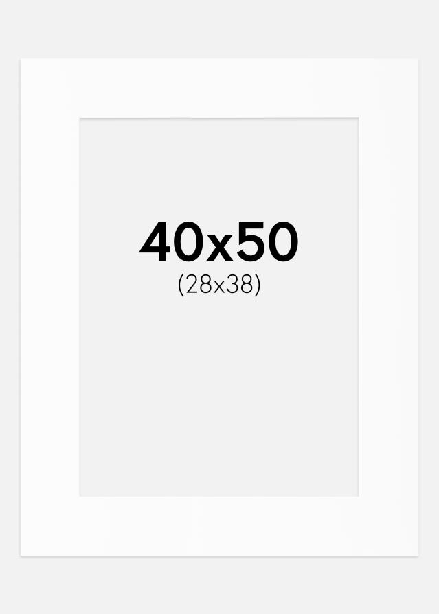 Paspartu Bijeli Standard (Bijela Jezgra) 40x50 cm (28x38)