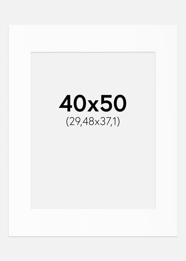 Paspartu Bijeli Standard (Bijela Jezgra) 40x50 cm (29,48x37,1)