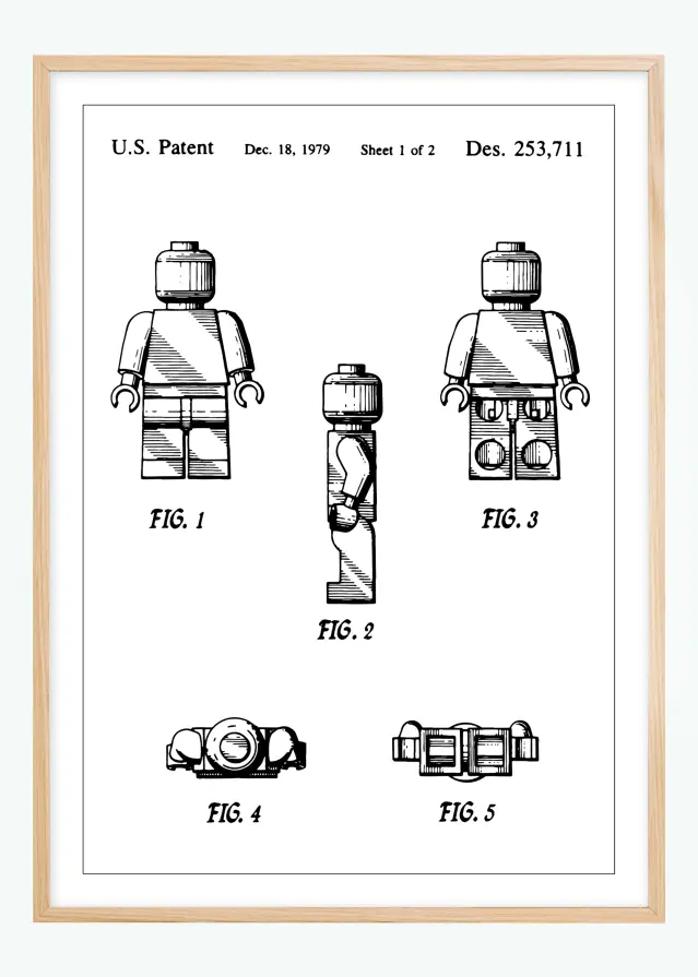 Patentni crtež - Lego u Plakat
