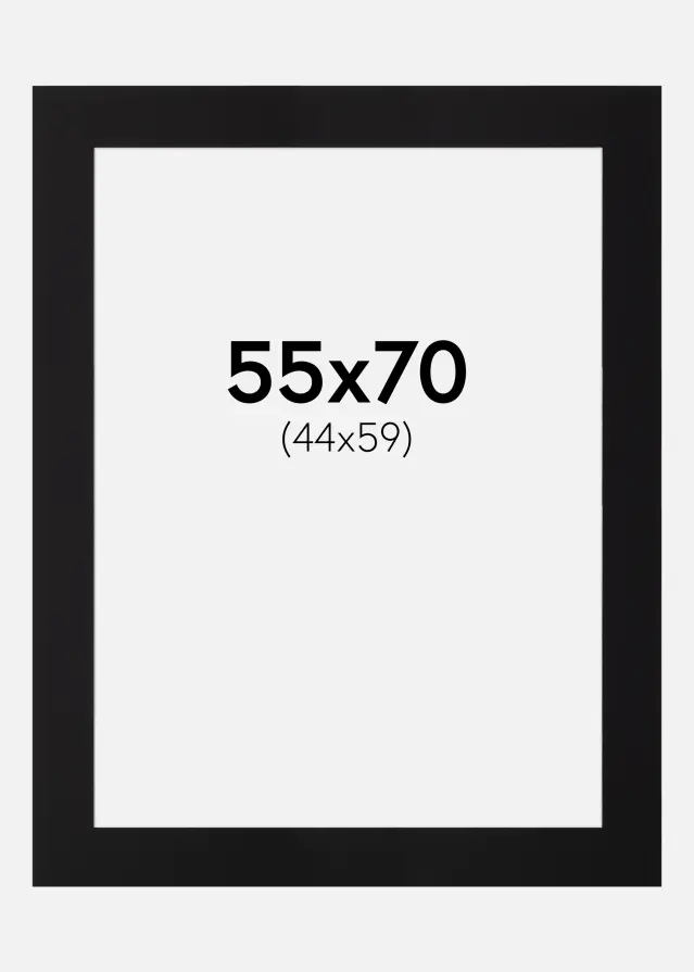 Paspartu Canson Crno Bijeli unutarnji rub 55x70 cm (44x59)