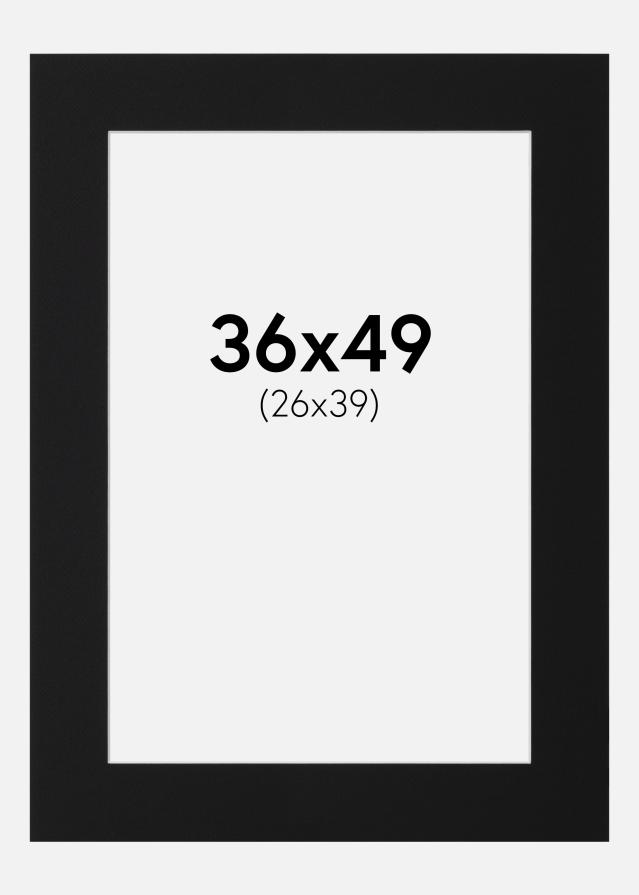 Paspartu Crni Standard (Bijela Jezgra) 36x49 cm (26x39)