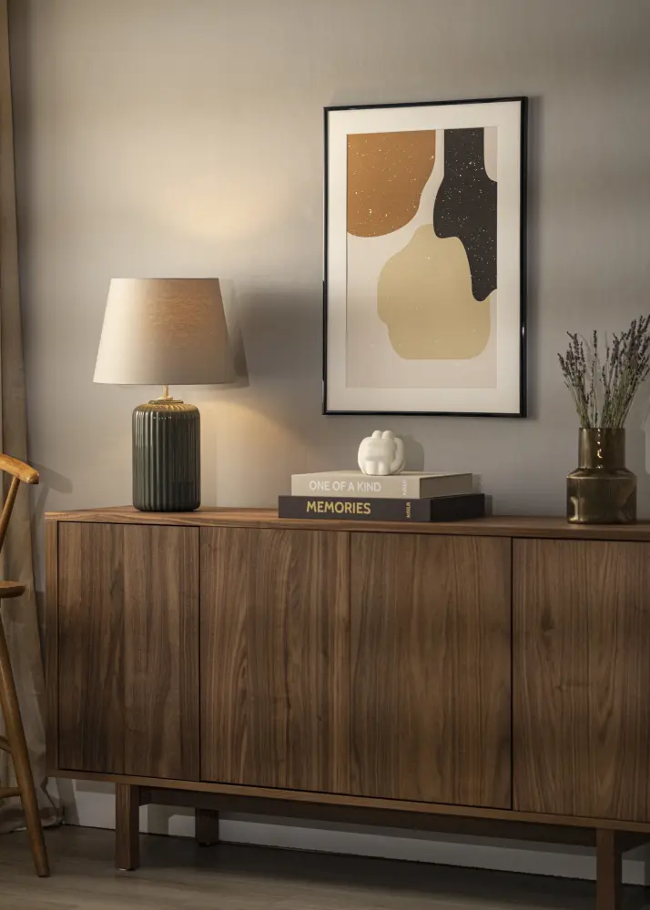 Okvir Scandi Crno 50x60 cm - Paspartu Bijelo 15x20 inches
